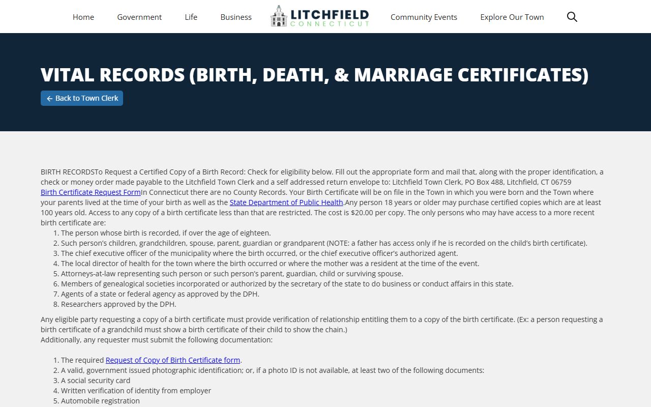 Connecticut public records source image