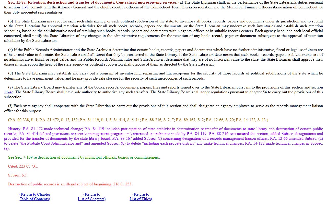 Connecticut public records source image